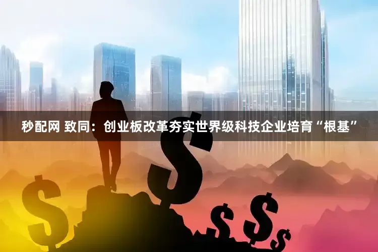 秒配网 致同：创业板改革夯实世界级科技企业培育“根基”